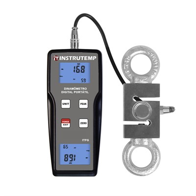 dinamômetro digital medição de força tração e compressão